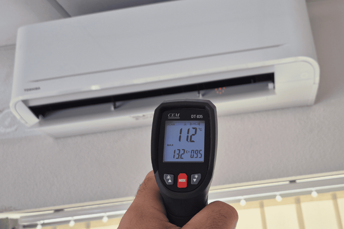 Relevé de température climatisation
